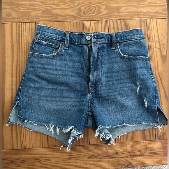 Abercrombie & Fitch Pants - Abercrombie High Waisted Denim Shorts